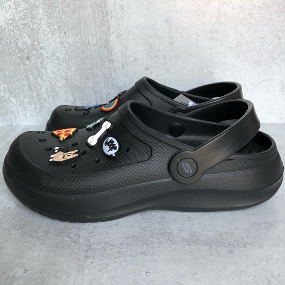 Skechers Womens Foamies Clog Pup Celebration Black Size 8 - Picture 10 of 13